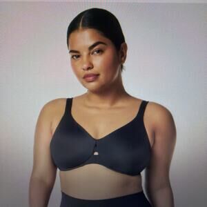 Spanx Low Profile Minimizer Unlined Bra Black Size 38G full coverage 38 DDDD